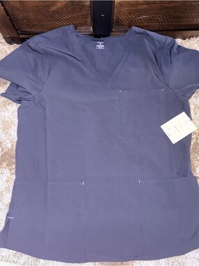 Scrubstar V-Neck Short Sleeve Scrub Top/Bottom - Navy Blue SET